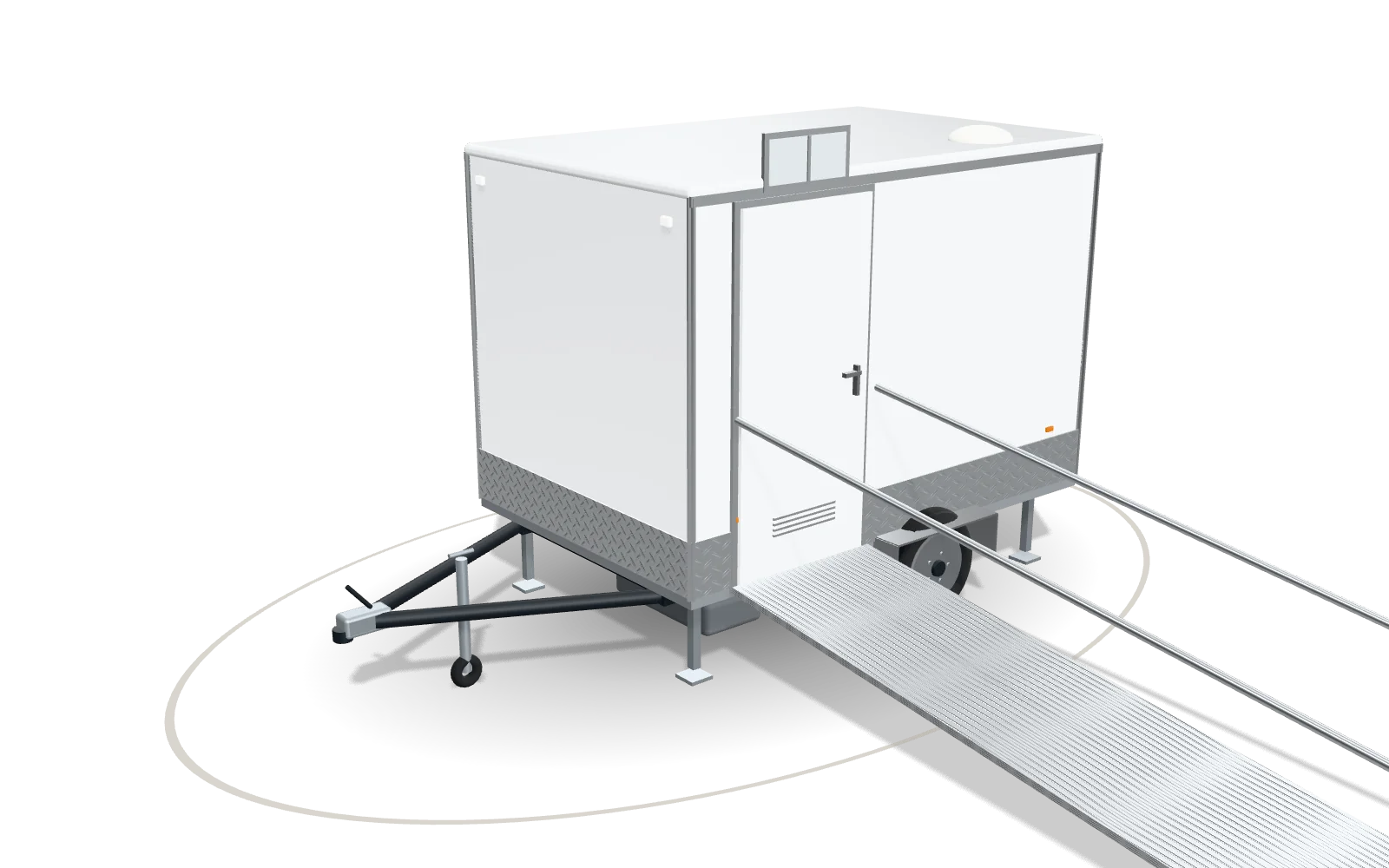 Visualisation of the Accessible 300, 300 cm body, in Signal white