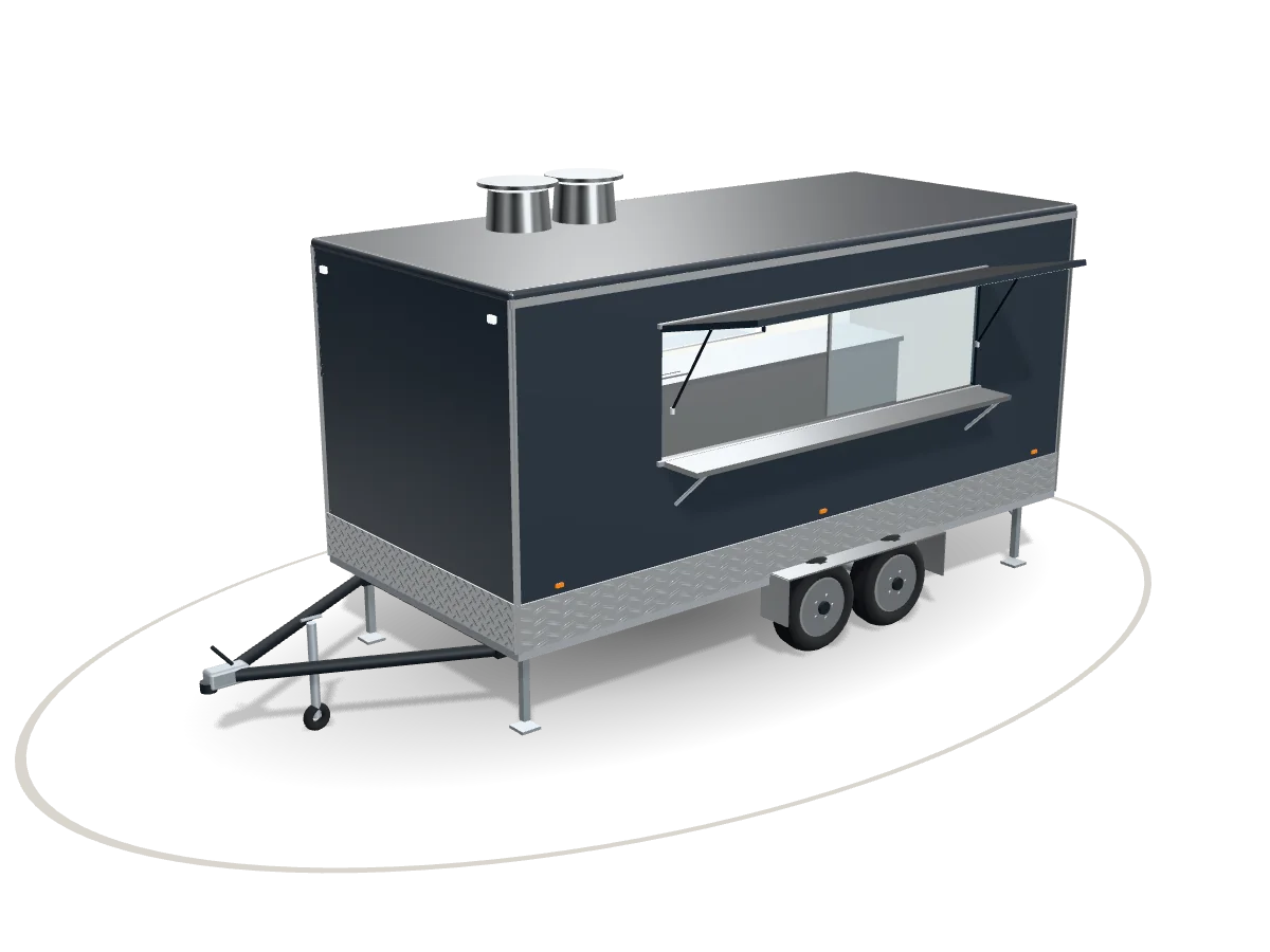 Visualisation of a catering unit built to the published standard