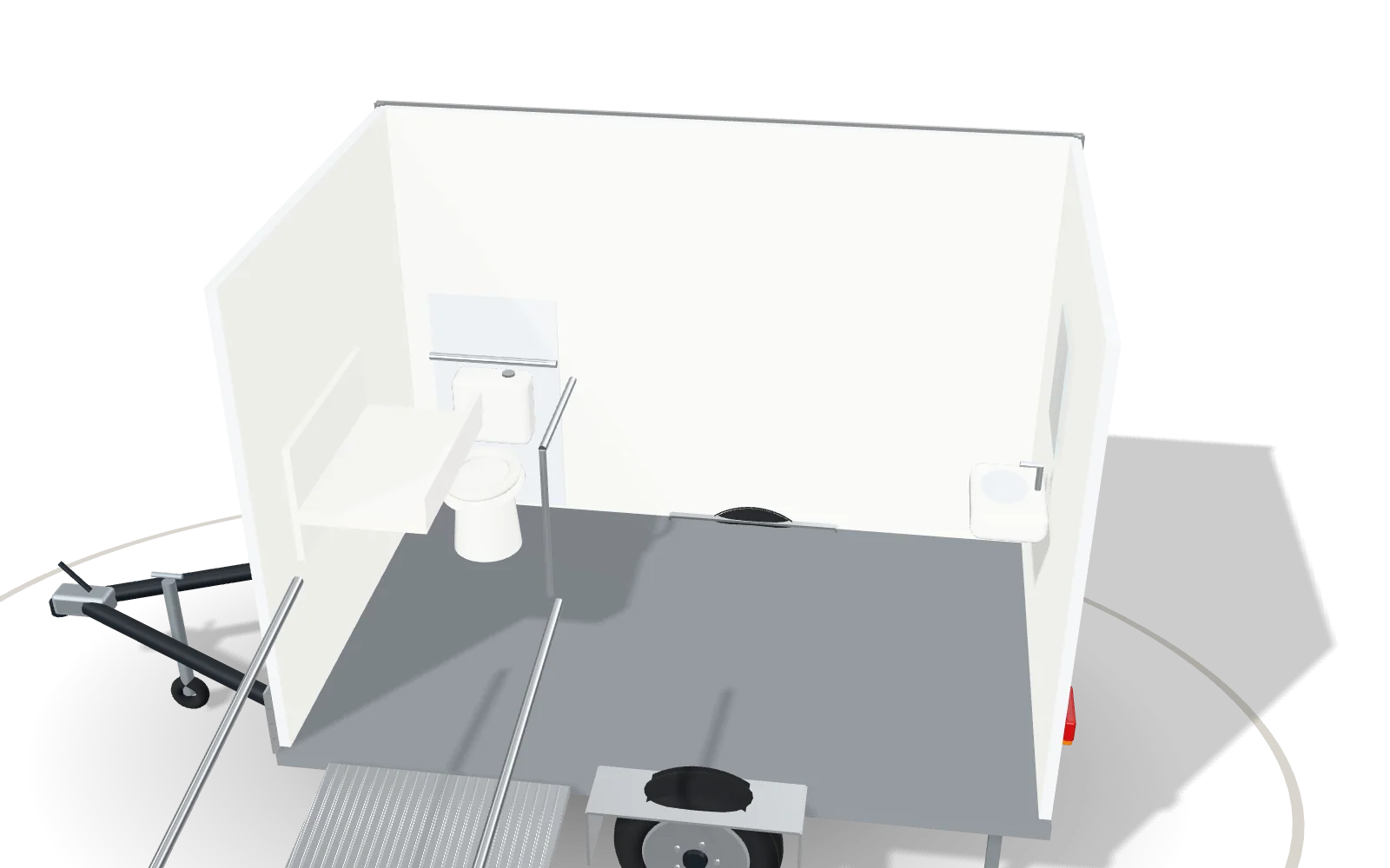 Visualisation of the inside of the Accessible 300, with its standard equipment