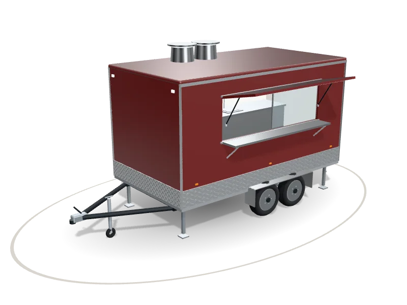The Kitchen 400 in Oxblood
