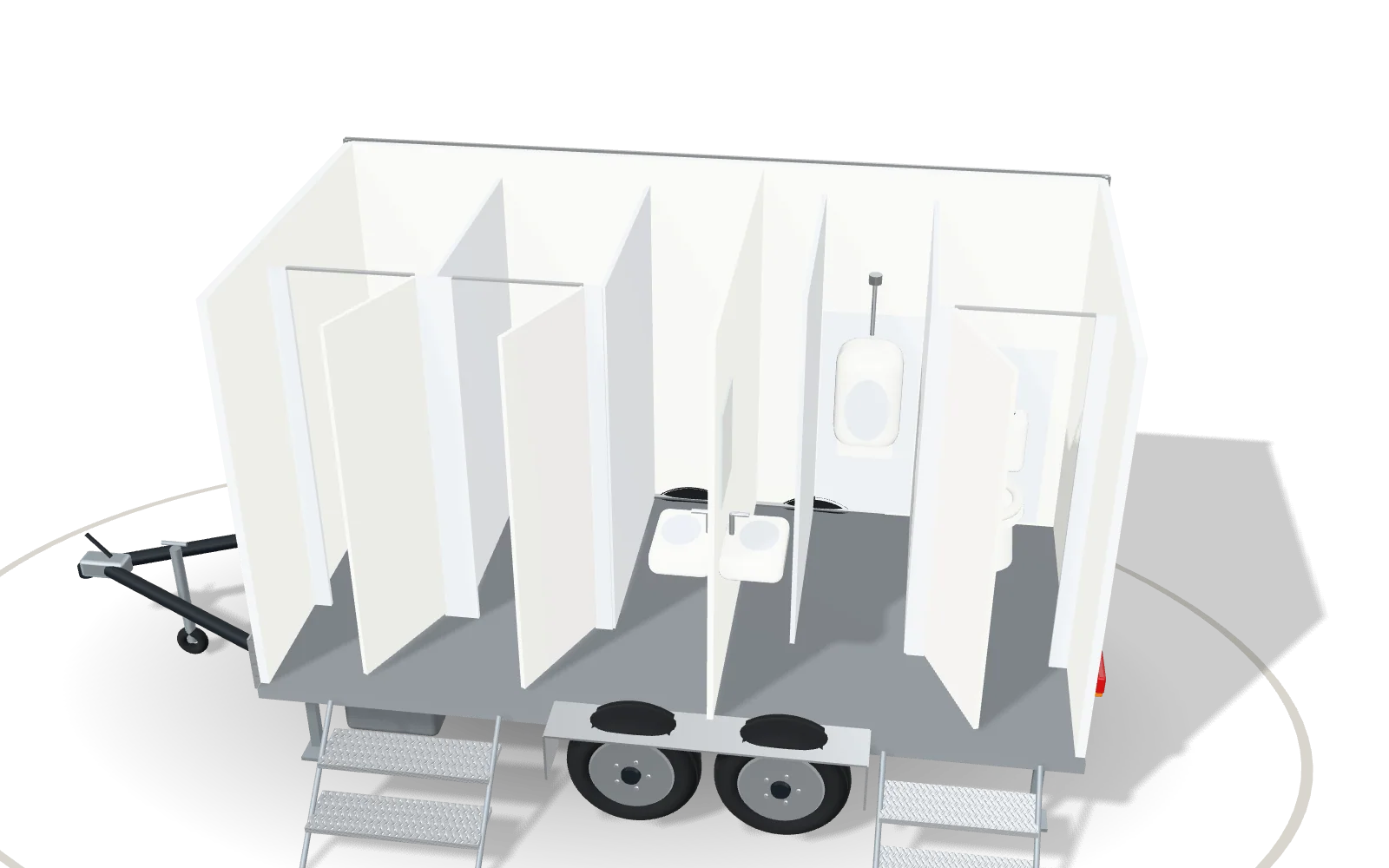 Visualisation of the inside of the VIP 400, with its standard equipment