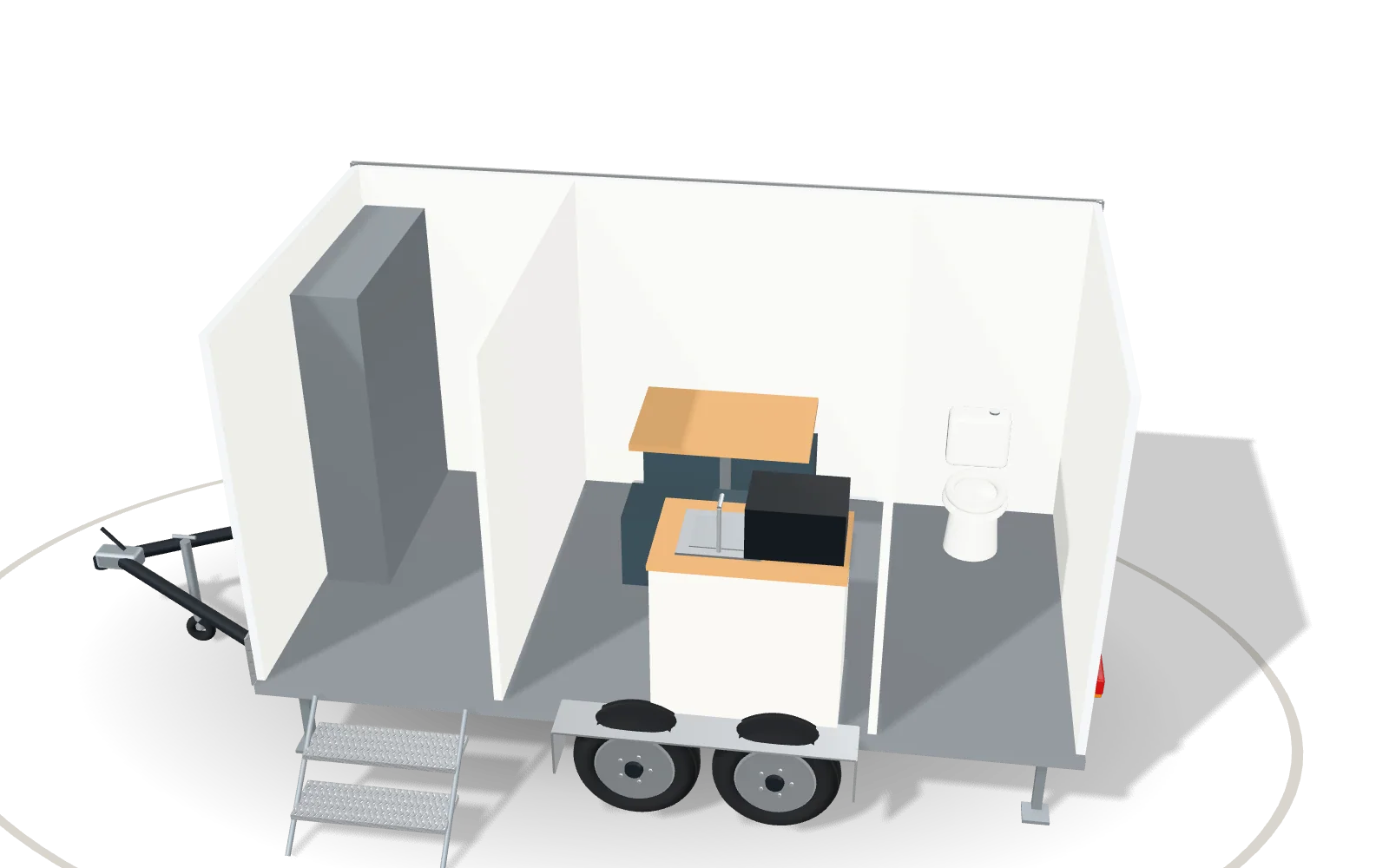 Visualisation of the inside of the Welfare 420, with its standard equipment