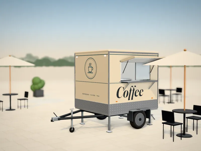 Visualisation of the Coffee 220 with an example wrap