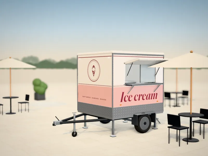 Visualisation of the Dessert 220 with an example wrap