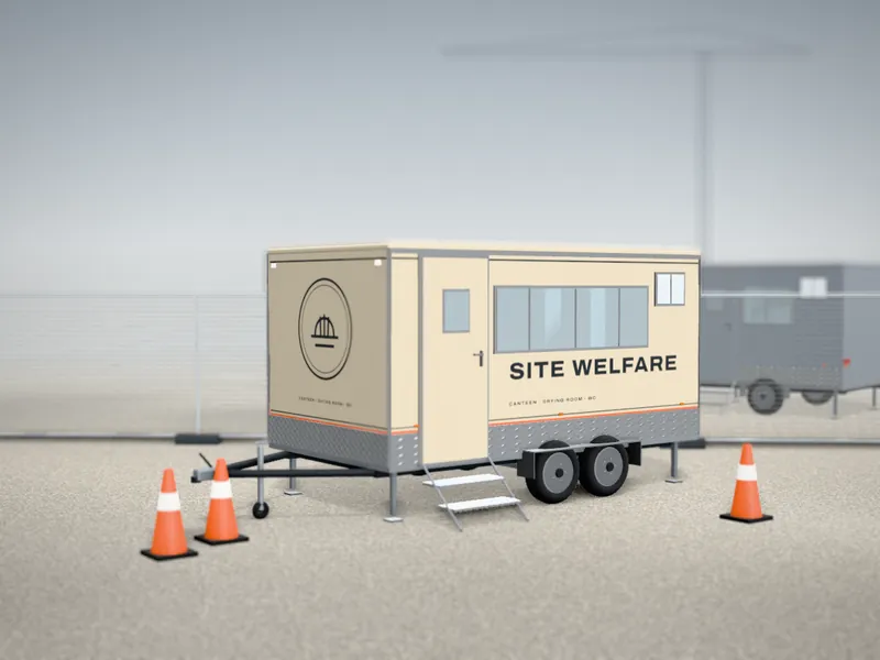 Visualisation of the Welfare 420 with an example wrap, 427 cm (14 ft) body